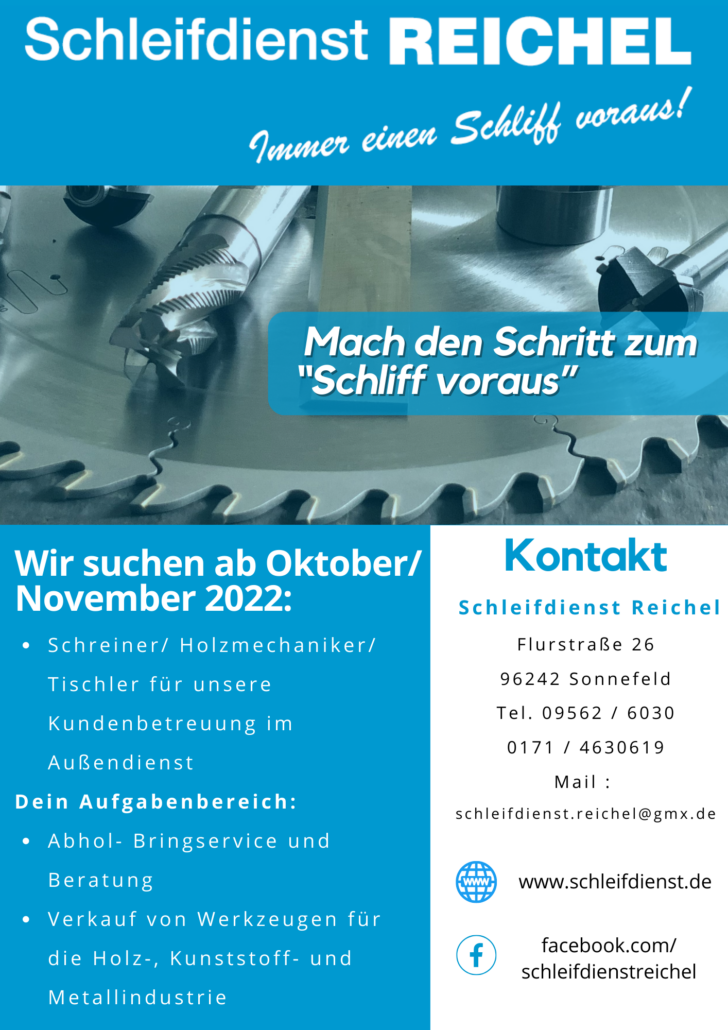 Kopie von Schleifdienst Reichel Stellenanzeige (210 × 297 mm) (1)